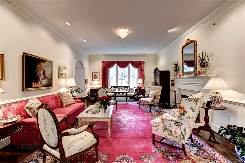 Bohemian Vibe with Red Curtains