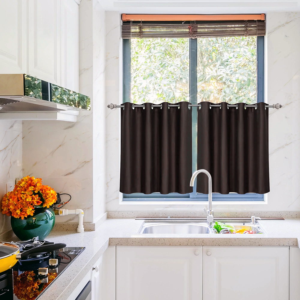 Kitchen-with-Grommet Curtains