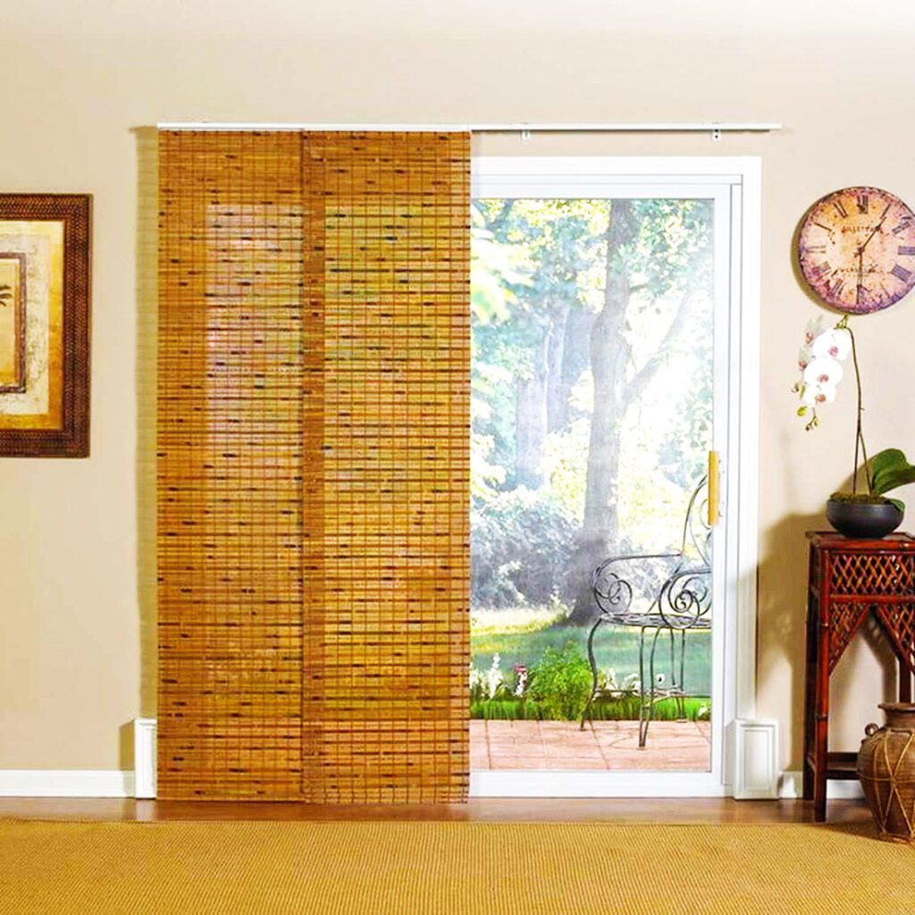 Patio-Doors-with Bamboo Shades