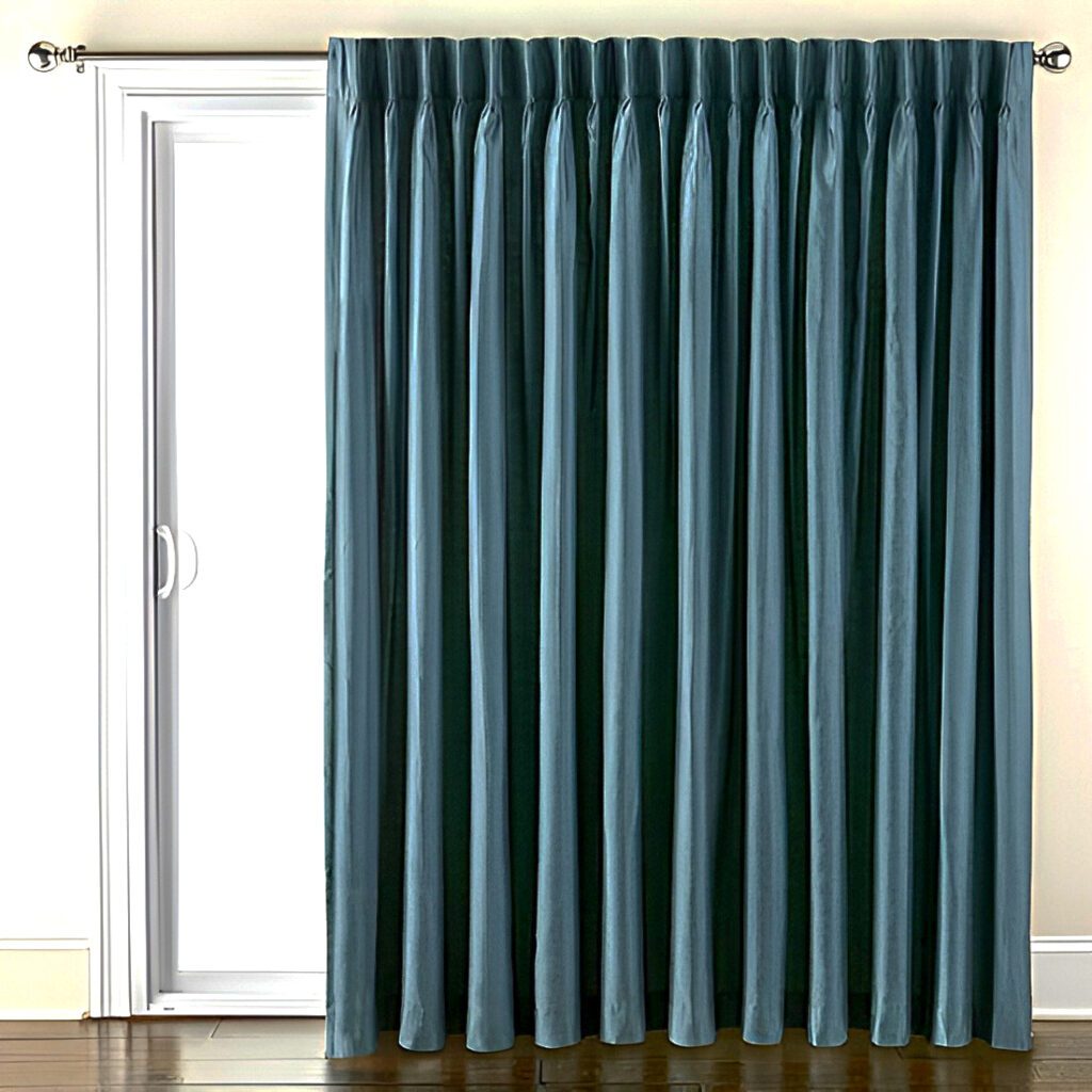 Patio-Doors-with Pinch Pleats