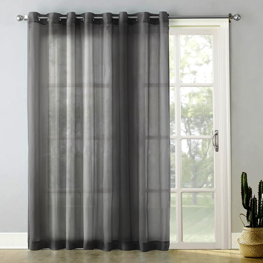 Patio doors with sheer curtains