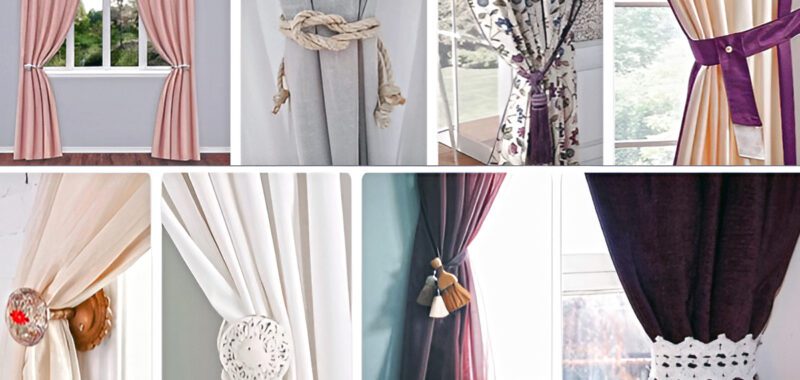 Where to Put Tie Backs for Curtains
