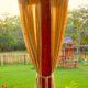 Use Drop Cloths for Outdoor Curtains