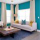 How to Choose Color Curtains for Blue Walls in Your Living Room