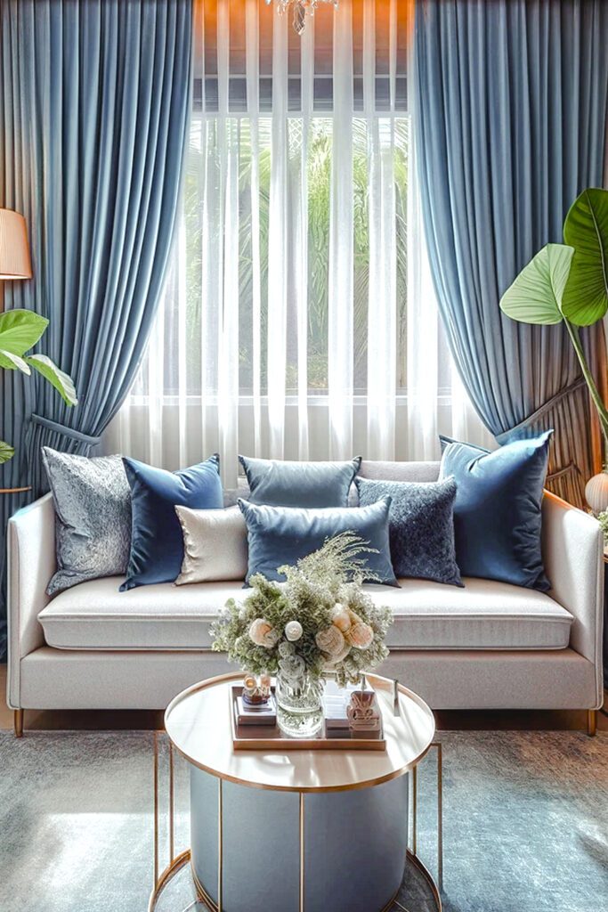 10 Curtains Behind Couch Ideas