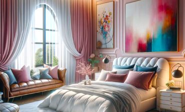 Best Curtain-Colors-for-Pink-Bedroom-Walls