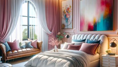 Best Curtain-Colors-for-Pink-Bedroom-Walls