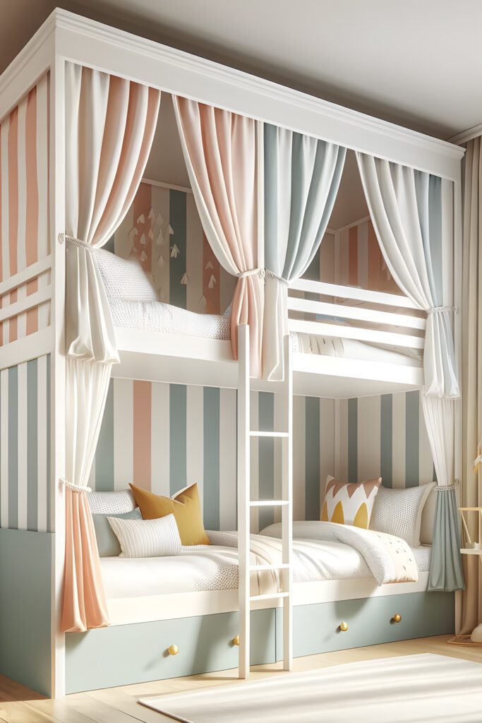 Bunk-Bed-withMix and Match-Curtains