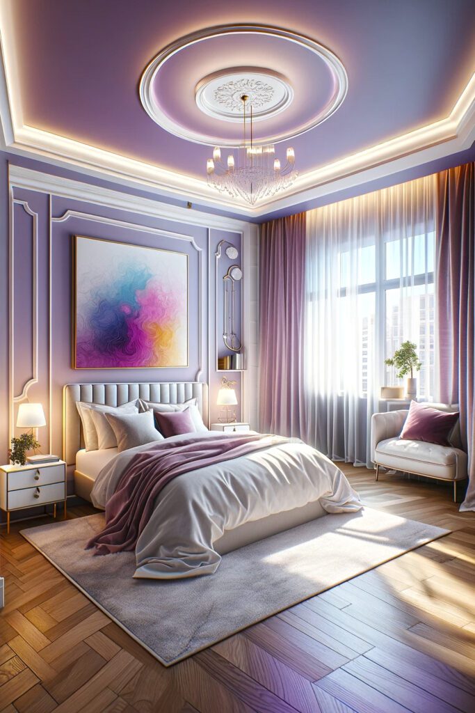 Curtain Colors for Purple Bedroom Walls