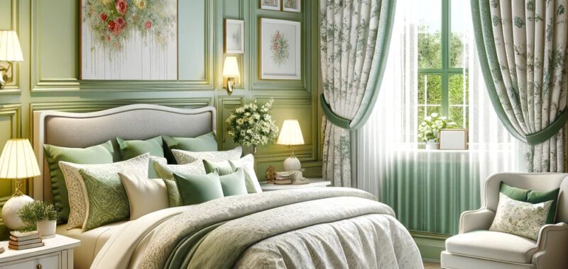 Curtain Colors to Complement Your Light Green Bedroom Walls