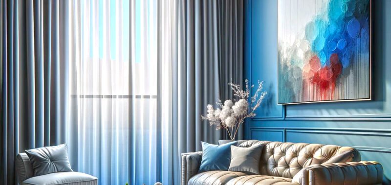 Curtain Colors to Pair With Blue Walls in The Living Room