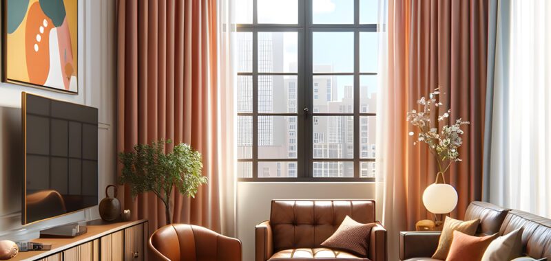 Stunning Curtain Colors to Match Brown Living Room Furniture