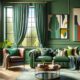 Living Room Ideas with Green Curtains