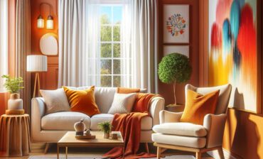 Curtain Colors for Orange Living Room Walls