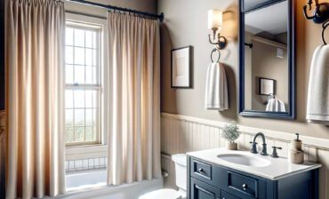 Shower Curtain Colors to Complement Beige Bathroom Walls