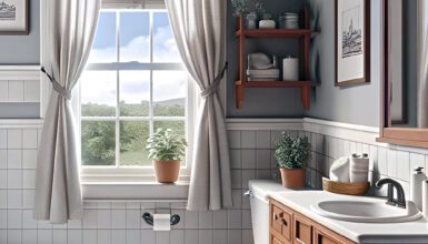 Small Bathroom Window Curtain Ideas