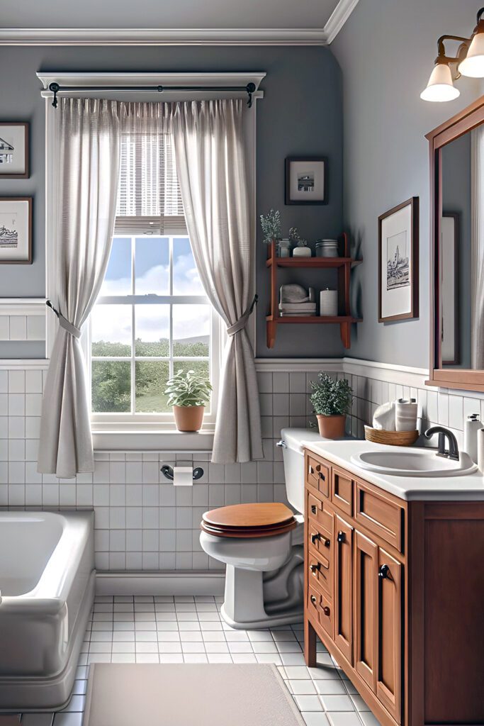 Small-Bathroom-Window-with-Cafe-Curtains