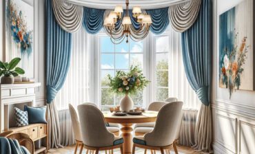 Curtain Ideas for Bay Windows in the Dining Room