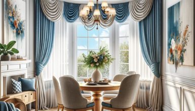 Curtain Ideas for Bay Windows in the Dining Room